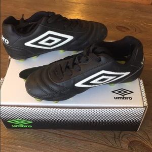 Soccer cleats with shin guards and socks